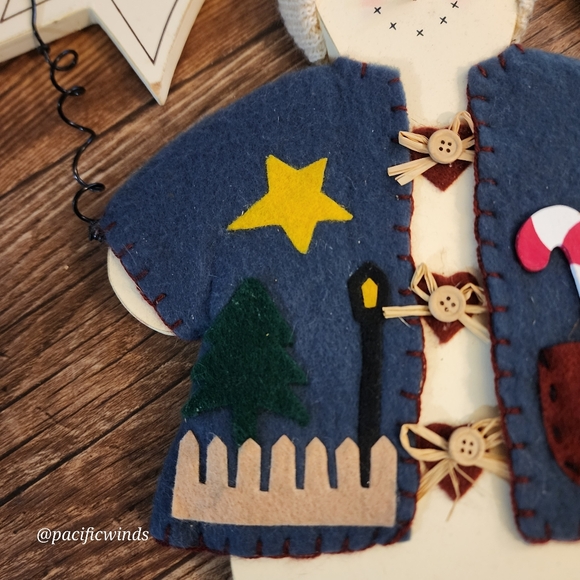 2! HOME INTERIORS WOOD SNOWMAN & WOOD PAINTED SNOWMAN - Picture 10 of 12